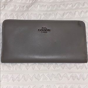 coach leather wallet